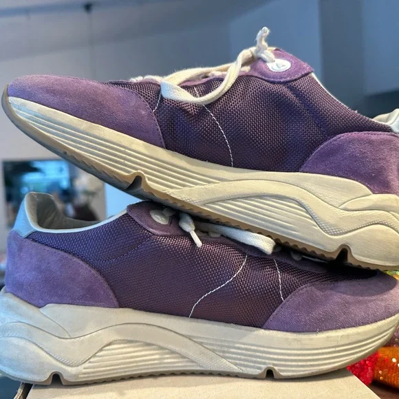 Golden Goose purple Lavender blue leather star “Running Shoe” size 7 - Picture 4 of 6